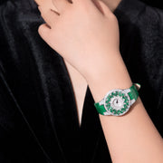 Women's Luxury Stainless Steel Zircon Bracelet Watch – Elegant Jewelry Timepiece
