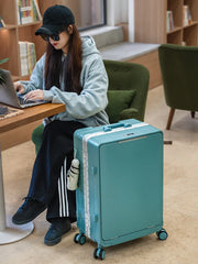 Front-Opening Carry-On Spinner with Laptop Compartment