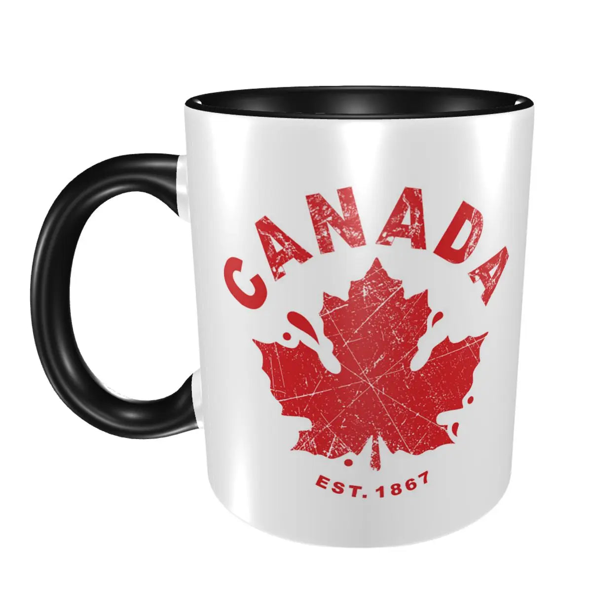 Canada Canadian Maple Leaf Roundel Mug Funny Ceramic Coffee Cups Tea Mugs Milk Cup Drinkware Gift for Friends