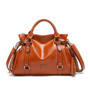 Classic Fringed Bucket Handbag - Soft Vegan Leather | OWNLUXE