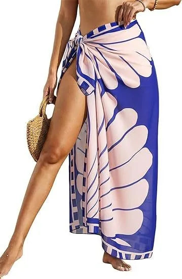 Printed Maxi Floral Wrap Dress | OWNLUXE