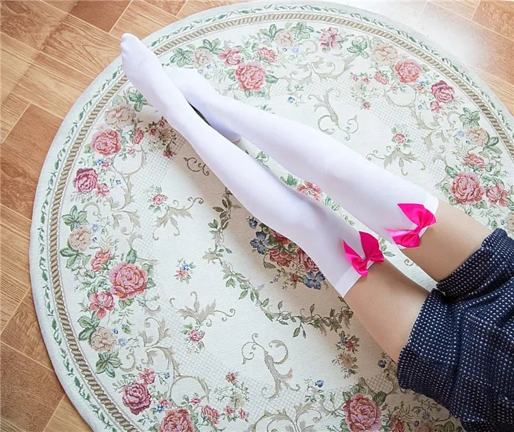 Velvet Bow Socks | OWNLUXE