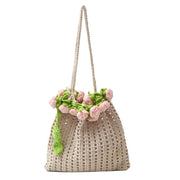 Crochet Floral Bucket Bag | OWNLUXE