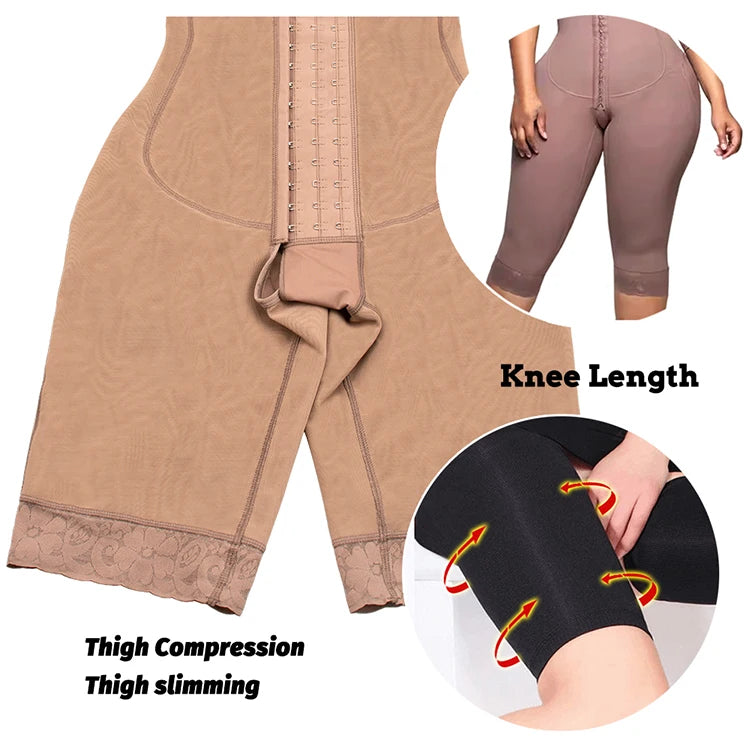Full Body Colombian Shapewear Bodysuit - High Compression with Arm Slimming