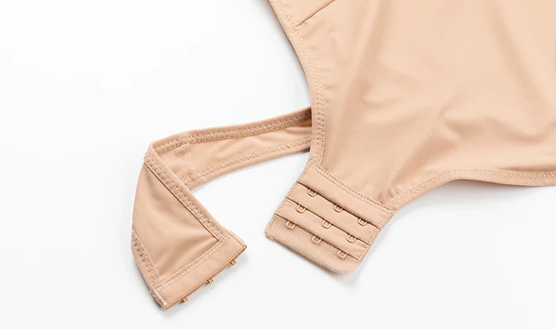 Deep V Shapewear Bodysuit with Built‑In Bra & Thong