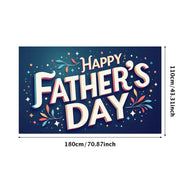 Happy Father’s Day Party Banner – Large 180×110 cm Backdrop