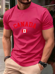 Canada Flag Cotton T-Shirt - Soft Oversized Fit for Men & Women