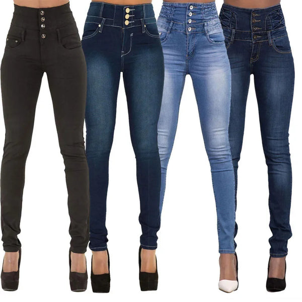 Push-Up High-Waist Denim Vintage Jeans – Shop at OWNLUXE