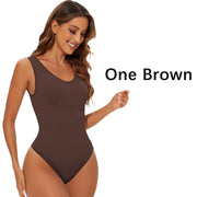 Seamless Cupless Shapewear Bodysuit Thong, Firm Control