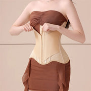 U-Shaped Waist Trainer Corset with Breast Lift - Steel Boned Shapewear