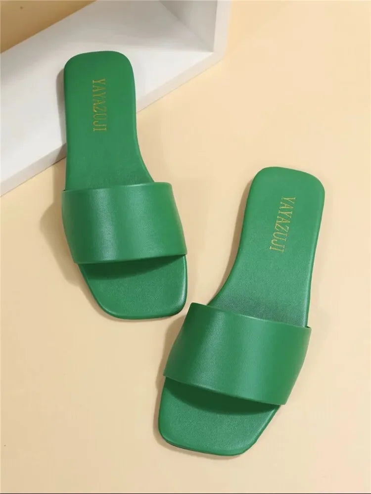 Women’s Platform Slide Slippers – Cushioned Outdoor Comfort
