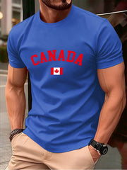 Canada Flag Cotton T-Shirt - Soft Oversized Fit for Men & Women