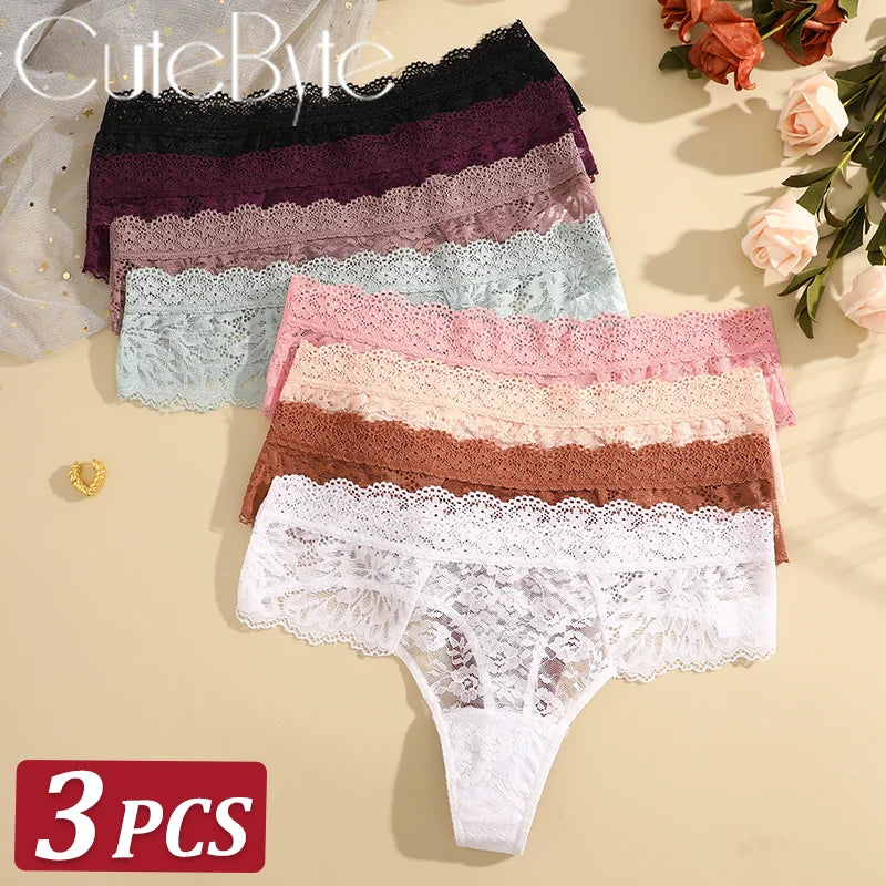 Women's Lace Floral Briefs (Set 2) | OWNLUXE