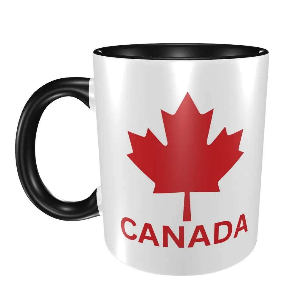 Canada Canadian Maple Leaf Roundel Mug Funny Ceramic Coffee Cups Tea Mugs Milk Cup Drinkware Gift for Friends