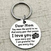 "Dear Mom, I Love You" Stainless Steel Keychain — Gift for Mom | OWNLUXE
