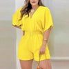 Women's V-Neck Jumpsuit | OWNLUXE