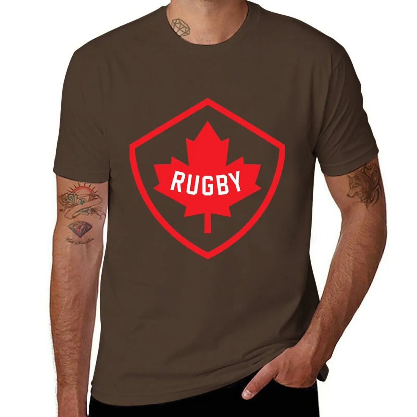 Canada Rugby Graphic T-Shirt – Oversized Plus Size | OWNLUXE