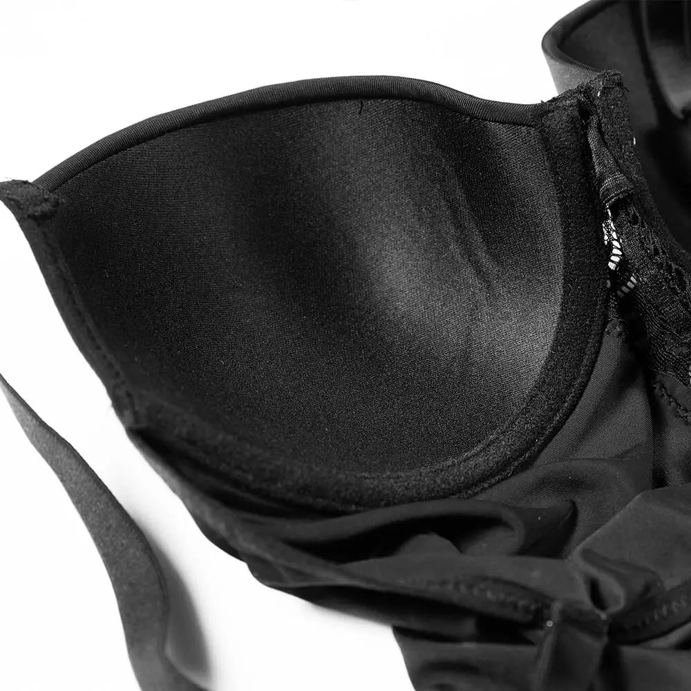 Lace Shapewear Bodysuit with Built-In Bra - Firm Control Body Shaper