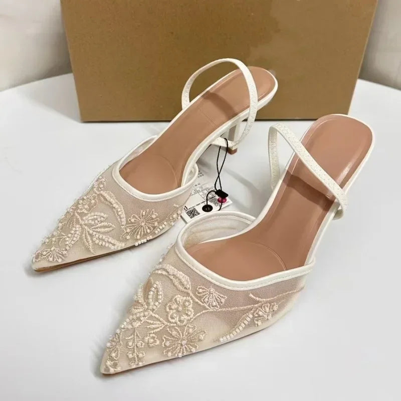 Women's High Heel Mesh Pumps | OWNLUXE