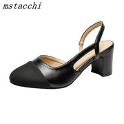 Women's Non-Slip Low-Heel Thick-Sole Heels | OWNLUXE