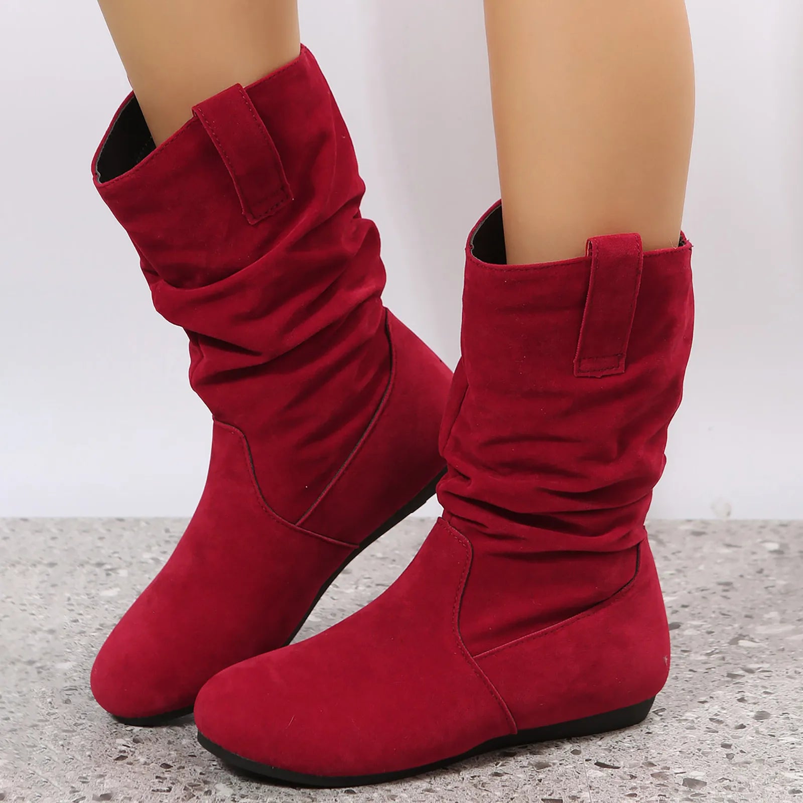 Sexy Animal Print Motorcycle Boots – Canvas Ankle Boots with Spike Heels & Fur