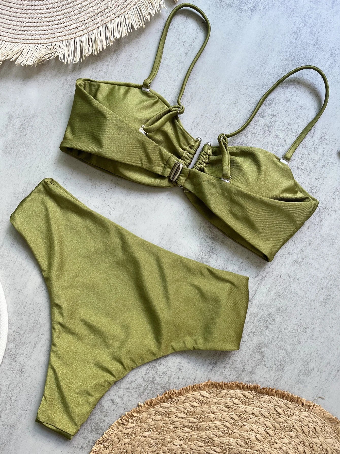 Push-Up Thong Bandeau Bikini Set | OWNLUXE