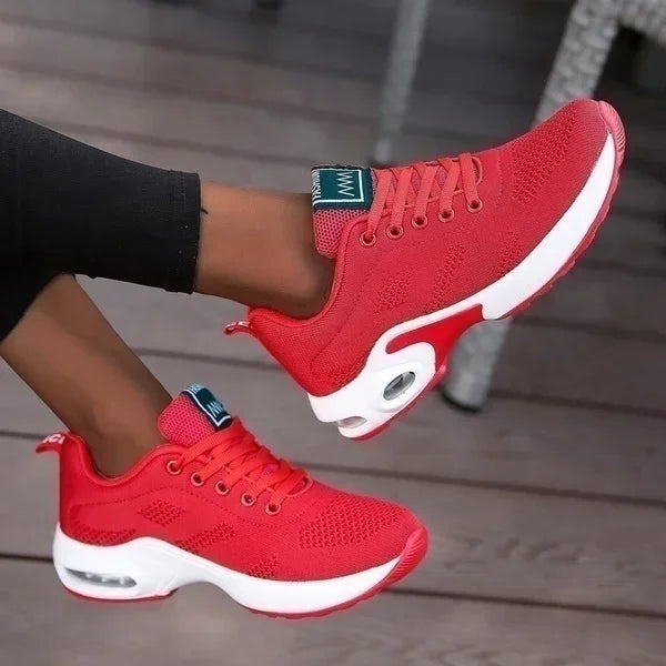 Breathable Patchwork Lace-Up Sneakers for Everyday Wear
