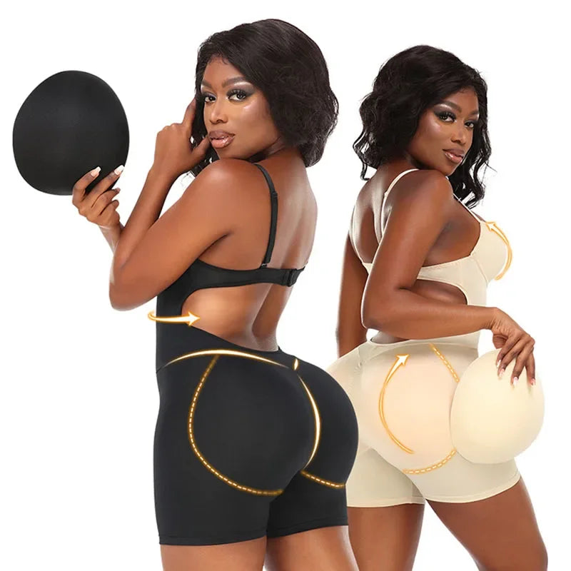 Padded Hip Enhancer Bodysuit Butt Lifter Shapewear