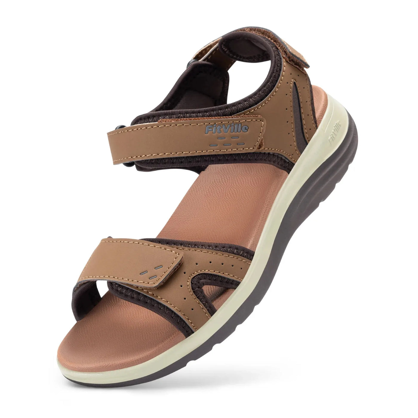 Women's Open-Toe Ankle-Strap Arch-Support Flats | OWNLUXE