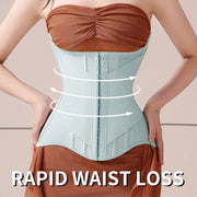 U-Shaped Waist Trainer Corset with Breast Lift - Steel Boned Shapewear