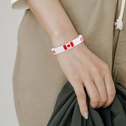 Canada Flag Silicone Bracelets - Eco-Friendly Wristbands 2-Pack