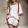 Women's Two-Piece Short-Sleeve Casual Shorts | OWNLUXE