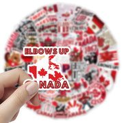 Elbows Up Canada Stickers - 54pc Waterproof Set