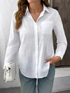 Women's Long-Sleeve Cotton Top Pure | OWNLUXE