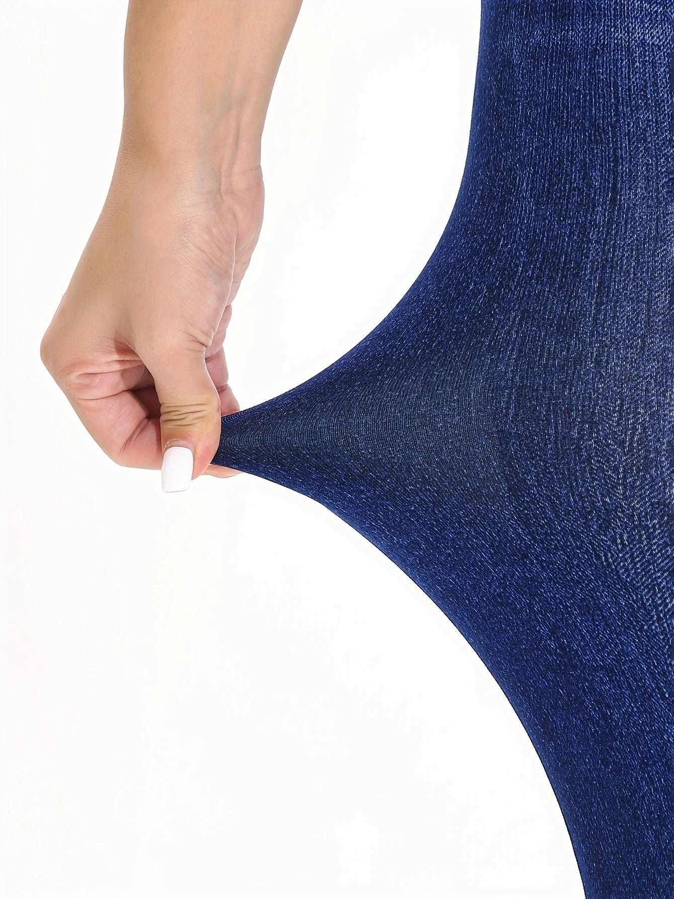 Flat Fashionable Tight Pants For Women Imitating Denim Legging Elastic Fitness And Yoga Pants Sexy Pencil Pants