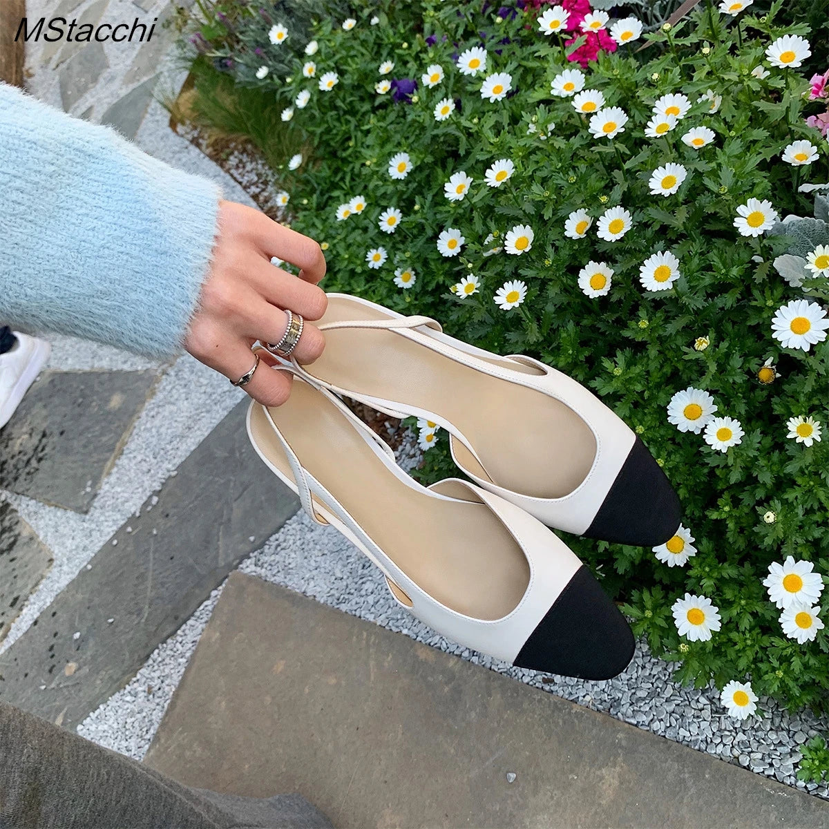Women's Slingback Leather Heels | OWNLUXE