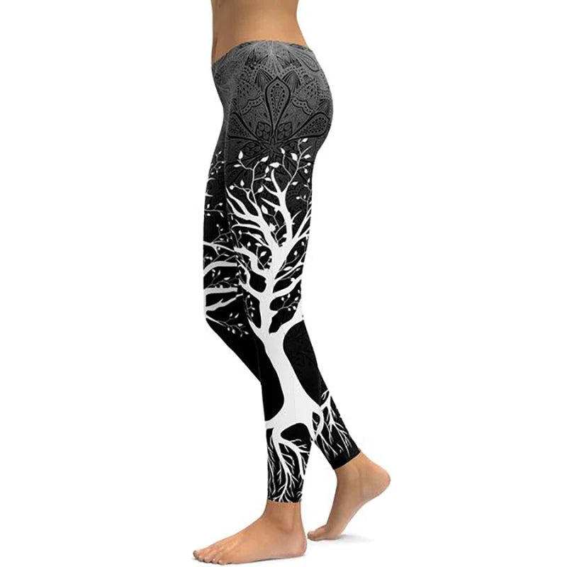 Women’s Ankle-Length Yoga Pants with Elastic Waist