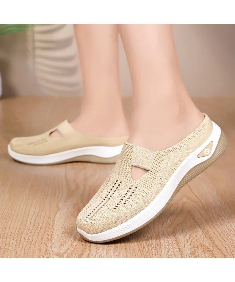 Breathable Mesh Slip‑On Flats – Lightweight Everyday Shoes