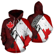 Canada 3d All Over Printed Maple Leaf Generation Zipped | OWNLUXE