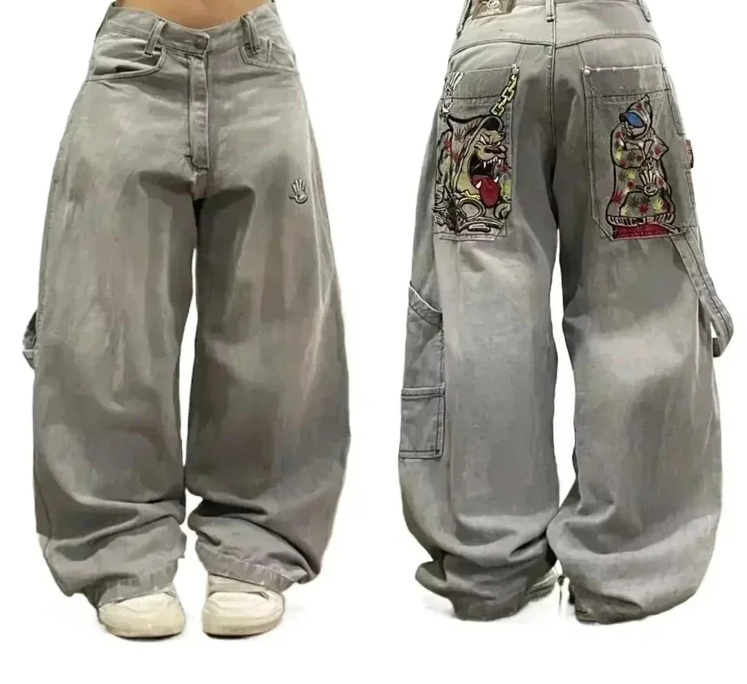 2026 American Trend Straight Jeans - Hip Hop Wide Leg Unisex