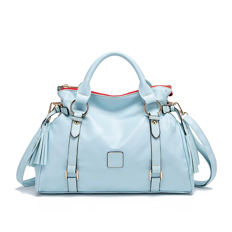 Classic Fringed Bucket Handbag - Soft Vegan Leather | OWNLUXE