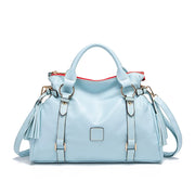 Classic Fringed Bucket Handbag - Soft Vegan Leather | OWNLUXE