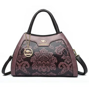 Animal Print Large Capacity Tote Bag - Soft Leather Crossbody | OWNLUXE