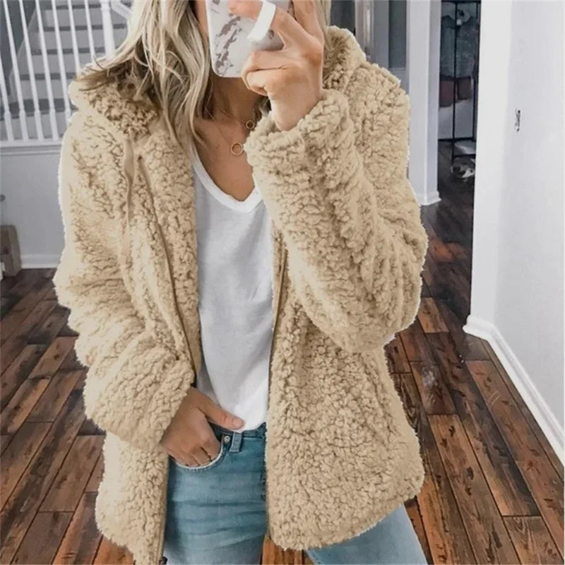 Women’s Zip Up Hoodie – Cozy Hooded Layer for Autumn & Winter