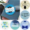 Happy Father's Day Decor Sticker Labels Bonne Fête Des | OWNLUXE