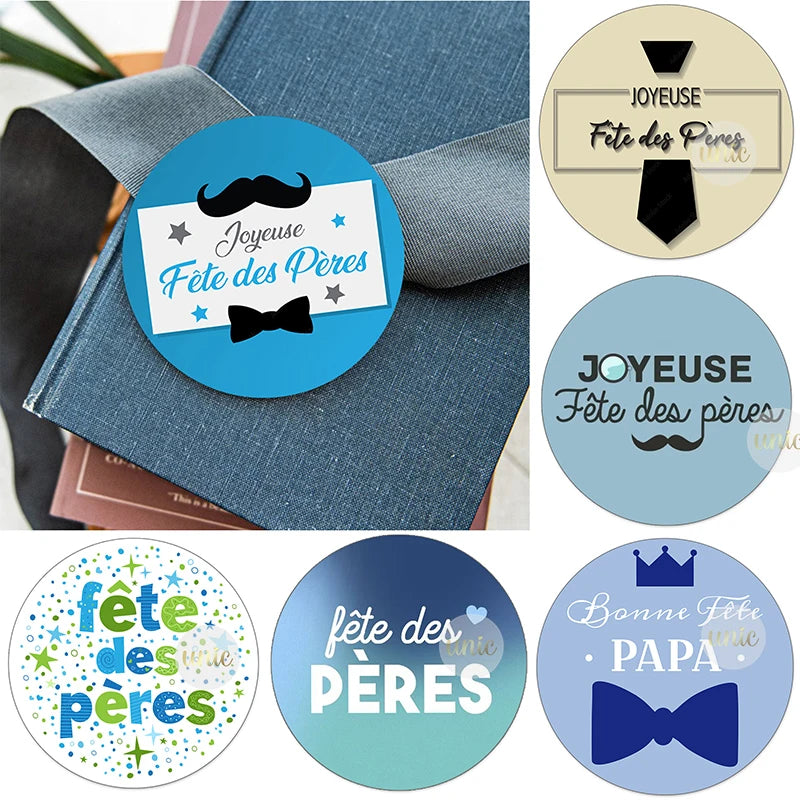 Happy Father's Day Decor Sticker Labels Bonne Fête Des | OWNLUXE