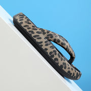 Women’s Cloud Flip Flops – Leopard Thick-Soled Sandals