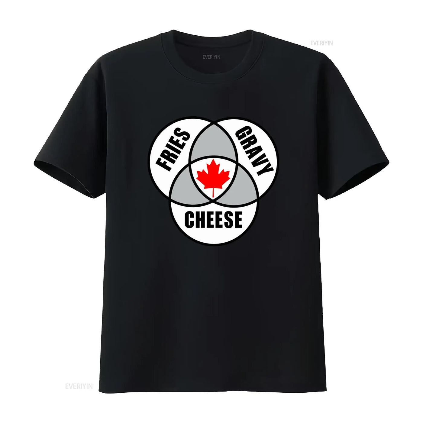 Canadian Poutine T-Shirt – Vintage Washed Maple Leaf Graphic Tee, S–6XL | OWNLUXE