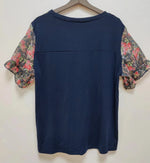 Load image into Gallery viewer, Plus Size Printed Casual V-Neck T-Shirt | T-shirt Décontracté Imprimé Col V Grande Taille
