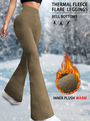 High-Waist Flared Tummy-Control Yoga Leggings | OWNLUXE